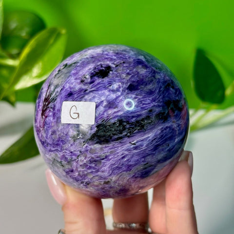 Charoite Sphere G 39 - Kenna's Crystals from TikTok