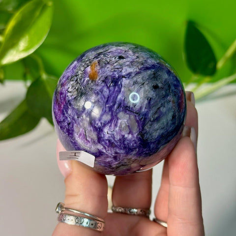 Charoite Sphere I 53 - Kenna's Crystals from TikTok