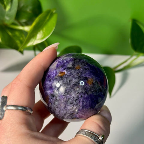 Charoite Sphere N 84 - Kenna's Crystals from TikTok