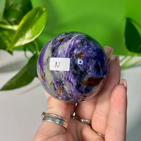 Charoite Sphere N 80 - Kenna's Crystals from TikTok