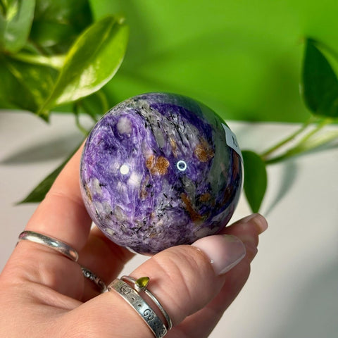 Charoite Sphere N 85 - Kenna's Crystals from TikTok