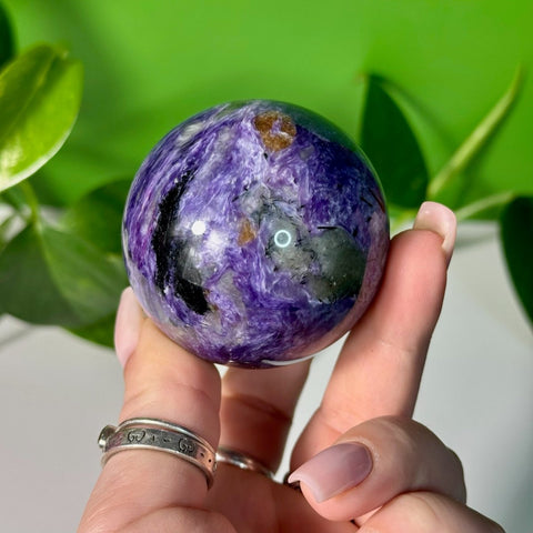 Charoite Sphere V 133 - Kenna's Crystals from TikTok