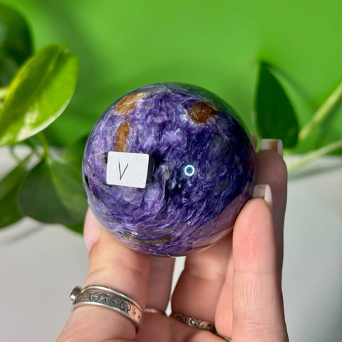 Charoite Sphere V 131 - Kenna's Crystals from TikTok
