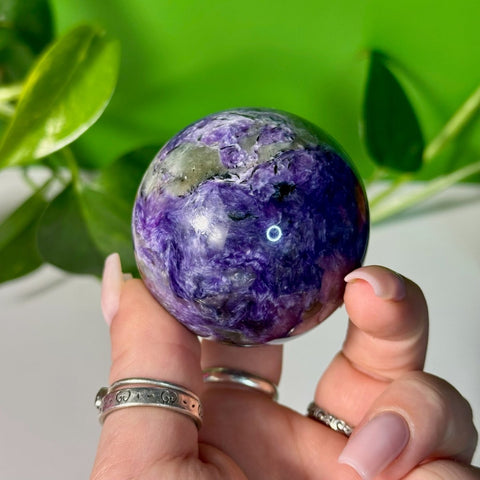 Charoite Sphere V 134 - Kenna's Crystals from TikTok