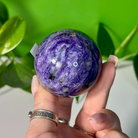 Charoite Sphere V 132 - Kenna's Crystals from TikTok