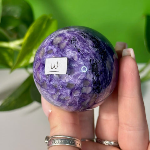 Charoite Sphere W 137 - Kenna's Crystals from TikTok