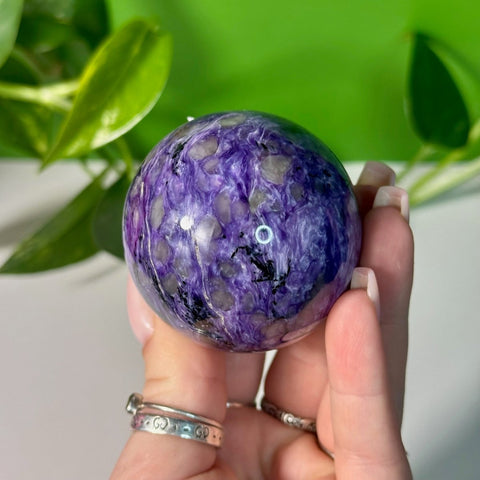 Charoite Sphere X 145 - Kenna's Crystals from TikTok