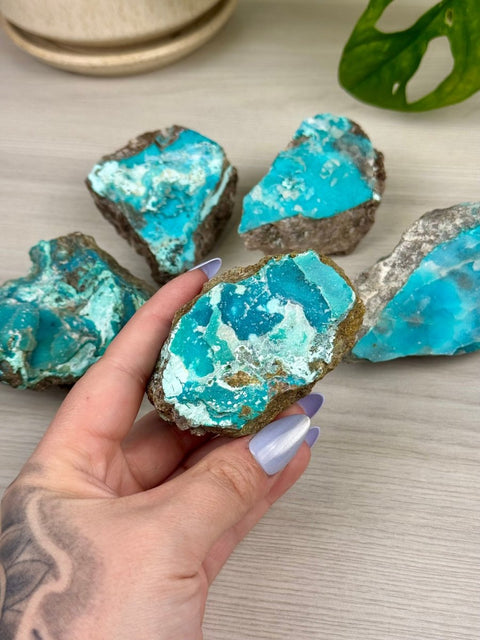 Chrysocolla Specimen 66 21 - Kenna's Crystals from TikTok