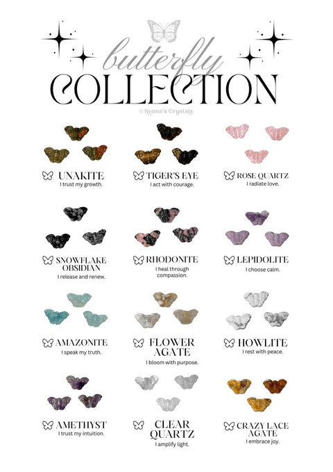 Collectible Butterfly Sheet Complimentary 2 - Kenna's Crystals from TikTok