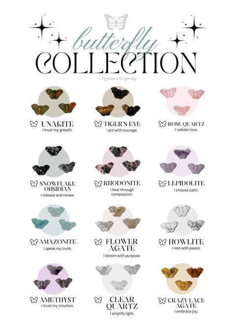 Collectible Butterfly Sheet Complimentary 1 - Kenna's Crystals from TikTok