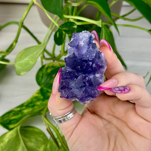 Cubic Purple Fluorite Specimen C2 29 - Kenna's Crystals from TikTok