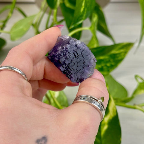 Cubic Purple Fluorite Specimen D4 82 - Kenna's Crystals from TikTok