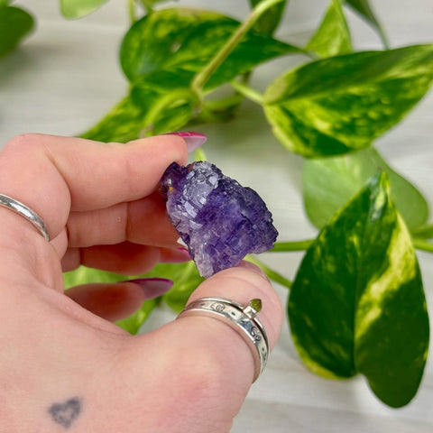 Cubic Purple Fluorite Specimen F4 84 - Kenna's Crystals from TikTok