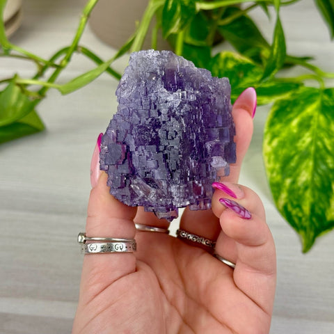 Cubic Purple Fluorite Specimen G 7 - Kenna's Crystals from TikTok