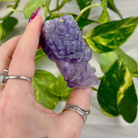Cubic Purple Fluorite Specimen G2 33 - Kenna's Crystals from TikTok