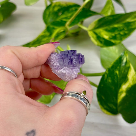 Cubic Purple Fluorite Specimen G4 85 - Kenna's Crystals from TikTok