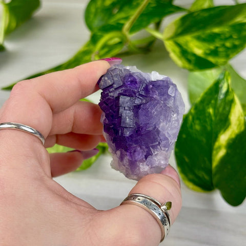 Cubic Purple Fluorite Specimen H3 60 - Kenna's Crystals from TikTok