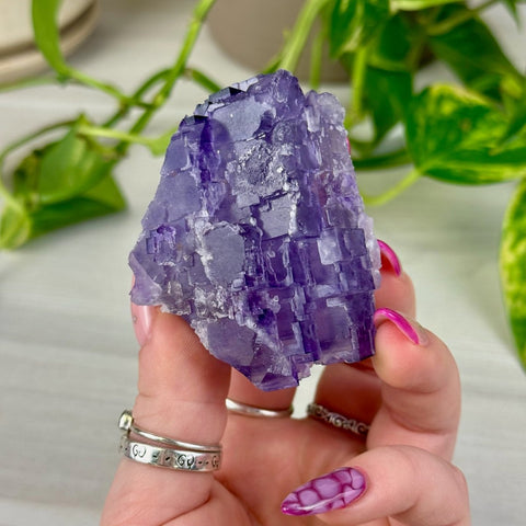Cubic Purple Fluorite Specimen I 9 - Kenna's Crystals from TikTok