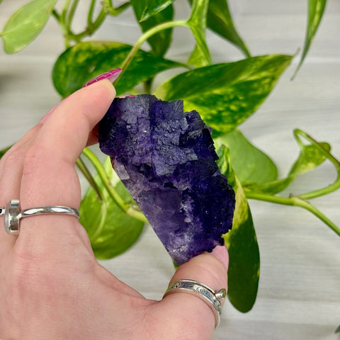 Cubic Purple Fluorite Specimen J2 36 - Kenna's Crystals from TikTok