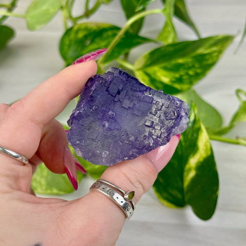 Cubic Purple Fluorite Specimen K2 37 - Kenna's Crystals from TikTok