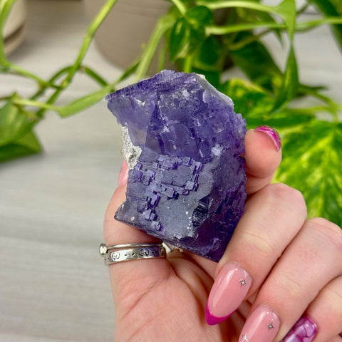 Cubic Purple Fluorite Specimen M 13 - Kenna's Crystals from TikTok