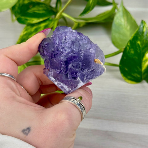 Cubic Purple Fluorite Specimen O 15 - Kenna's Crystals from TikTok
