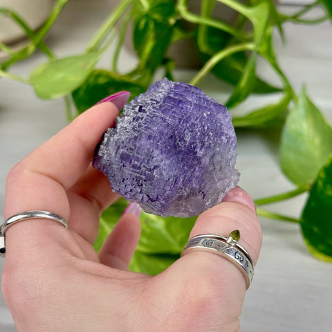 Cubic Purple Fluorite Specimen R 18 - Kenna's Crystals from TikTok