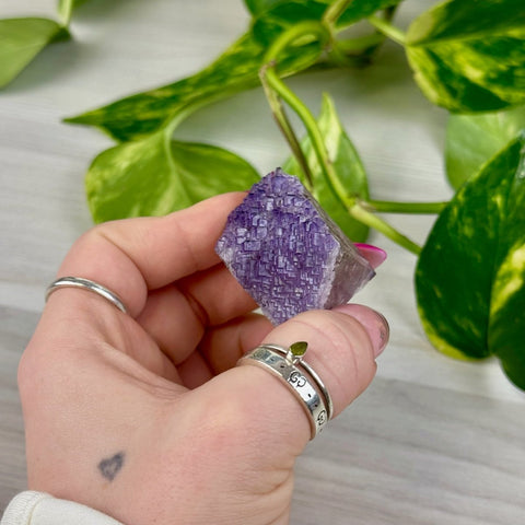 Cubic Purple Fluorite Specimen R3 70 - Kenna's Crystals from TikTok