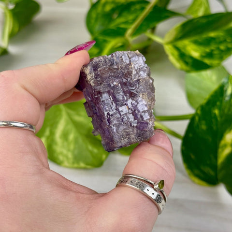 Cubic Purple Fluorite Specimen T2 46 - Kenna's Crystals from TikTok