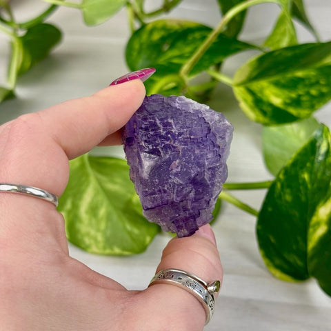 Cubic Purple Fluorite Specimen V2 48 - Kenna's Crystals from TikTok