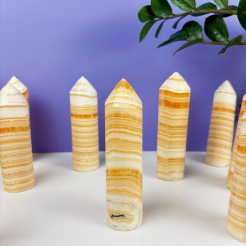 Daisy's Calcite Tower - Kenna's Crystals