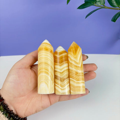 Daisy's Calcite Tower - Kenna's Crystals