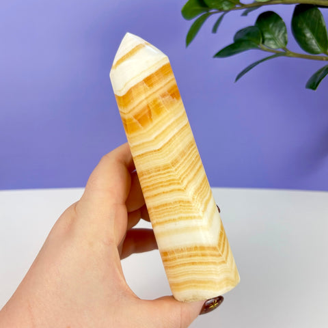 Daisy's Calcite Tower - Kenna's Crystals