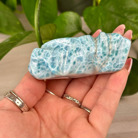 Deep Sea Larimar Free Form Q 50 - Kenna's Crystals from TikTok
