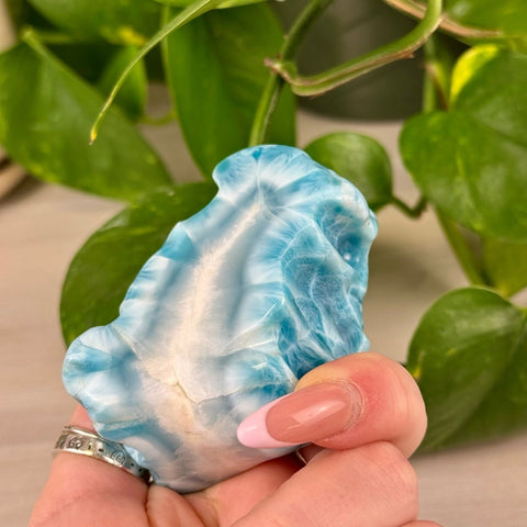Deep Sea Larimar Free Form Q 33 - Kenna's Crystals from TikTok