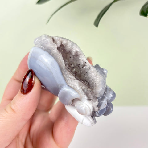 Druzy Agate Playful Piggy - Kenna's Crystals