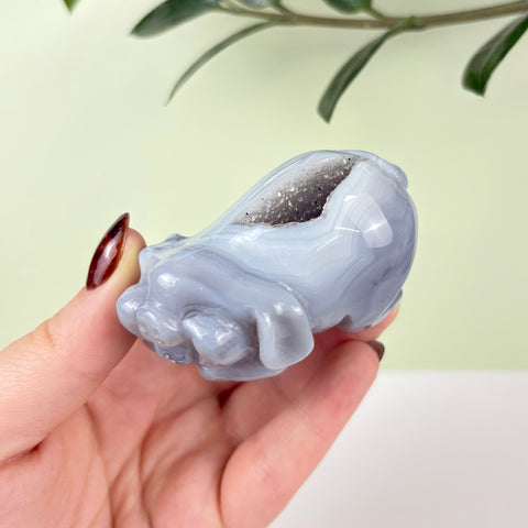 Druzy Agate Playful Piggy - Kenna's Crystals