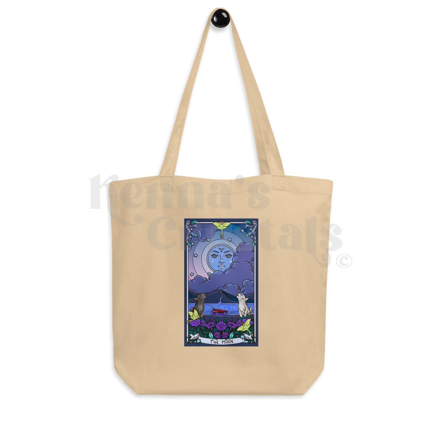The Moon Tarot Card Eco Tote Bag