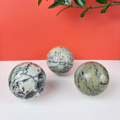 Enchanted Forest Painting Stone Sphere - Kenna's Crystals