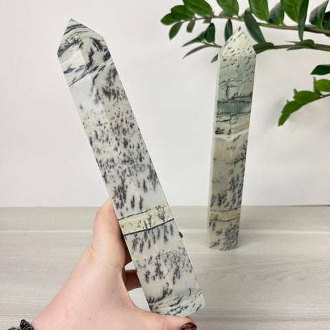Enchanted Forest Painting Stone Tower - Kenna's Crystals