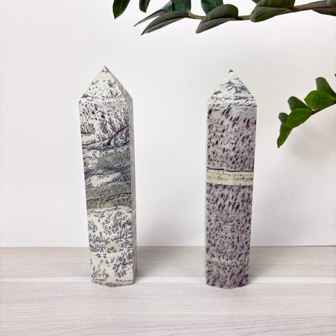 Enchanted Forest Painting Stone Tower - Kenna's Crystals