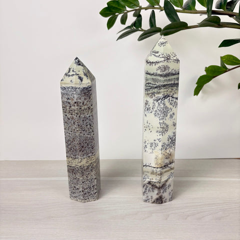 Enchanted Forest Painting Stone Tower - Kenna's Crystals