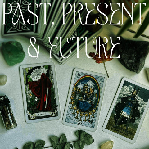 Exclusive Tarot Reading by Kenna Digital Download Past Present Future Spread - 3 Card Pull 3 - Kenna's Crystals from TikTok