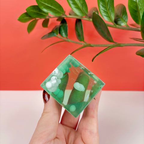 Floating Lava Cube (Imperfect) - Kenna's Crystals