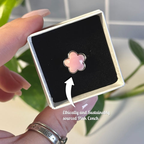 Flower Power Adjustable Ring 1 - Kenna's Crystals from TikTok
