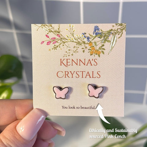 Flutter Studs 1 - Kenna's Crystals from TikTok