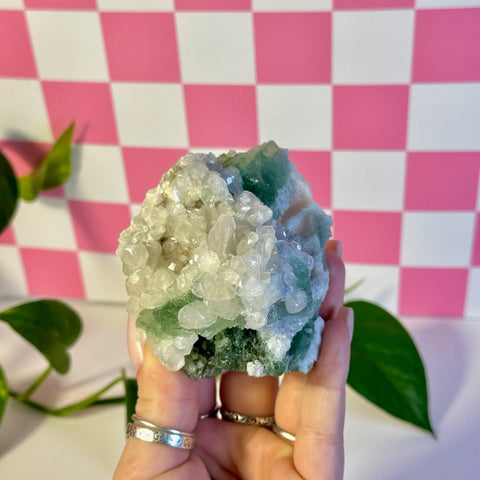 Frozen Algae (Fluorite With Calcite Specimen) C 3 - Kenna's Crystals from TikTok