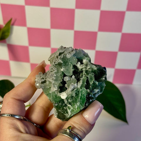 Frozen Algae (Fluorite With Calcite Specimen) F 6 - Kenna's Crystals from TikTok