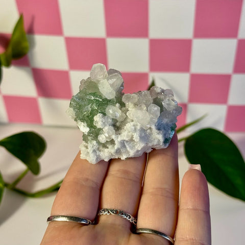 Frozen Algae (Fluorite With Calcite Specimen) J 10 - Kenna's Crystals from TikTok