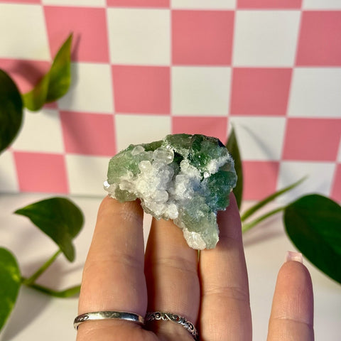 Frozen Algae (Fluorite With Calcite Specimen) N 14 - Kenna's Crystals from TikTok